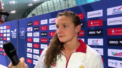 Katinka Hosszu, winner of Women's 200m Medley (CR) – Day 11, London