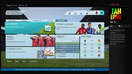 Mociòn's Live PS4 Broadcast - Portugal Liga NOS Career Mode - SL Benfica. x3 Games (13)