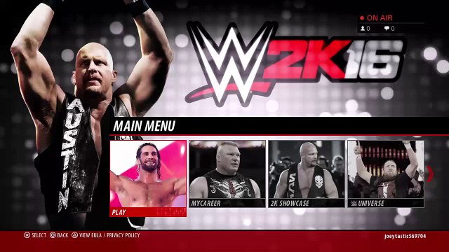 WWE Extreme Rules - Roman Reigns VS AJ Styles WWE 2K16 Simulation