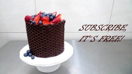 Simple Chocolate Decoration Cake - Microwave Chocolate Melting