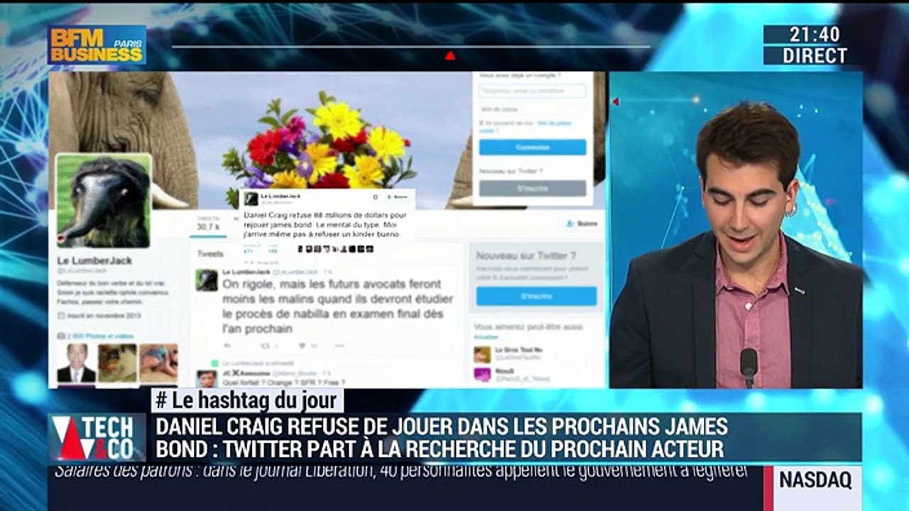 Le Hashtag du jour: Twitter part à la recherche du prochain James Bond - 19/05