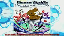 new book  Bears Guide to Earning College Degrees Nontraditionally
