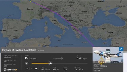 خلية أزمة فرنسية لبحث مصير طائرة "مصر للطيران"