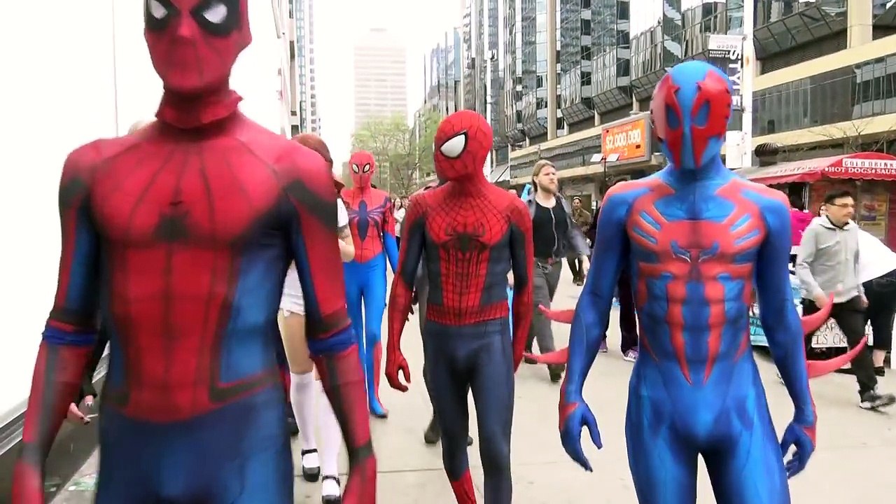 SPIDER-MAN- Spider-Verse Civil War! Real Life Superhero Movie - TheSeanWardShow