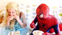 Spiderman & Evil Frozen Elsa vs Gollum in Real Life! Superhero Fun Movie w_ Superman & Power Rangers