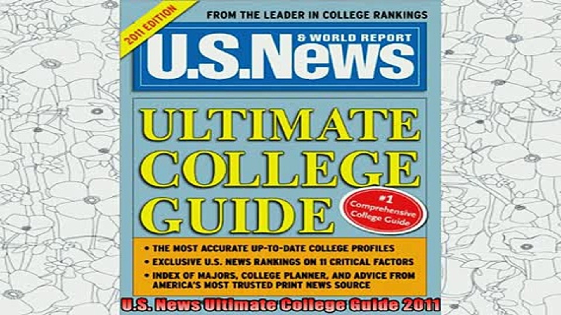 ⁣new book  US News Ultimate College Guide 2011