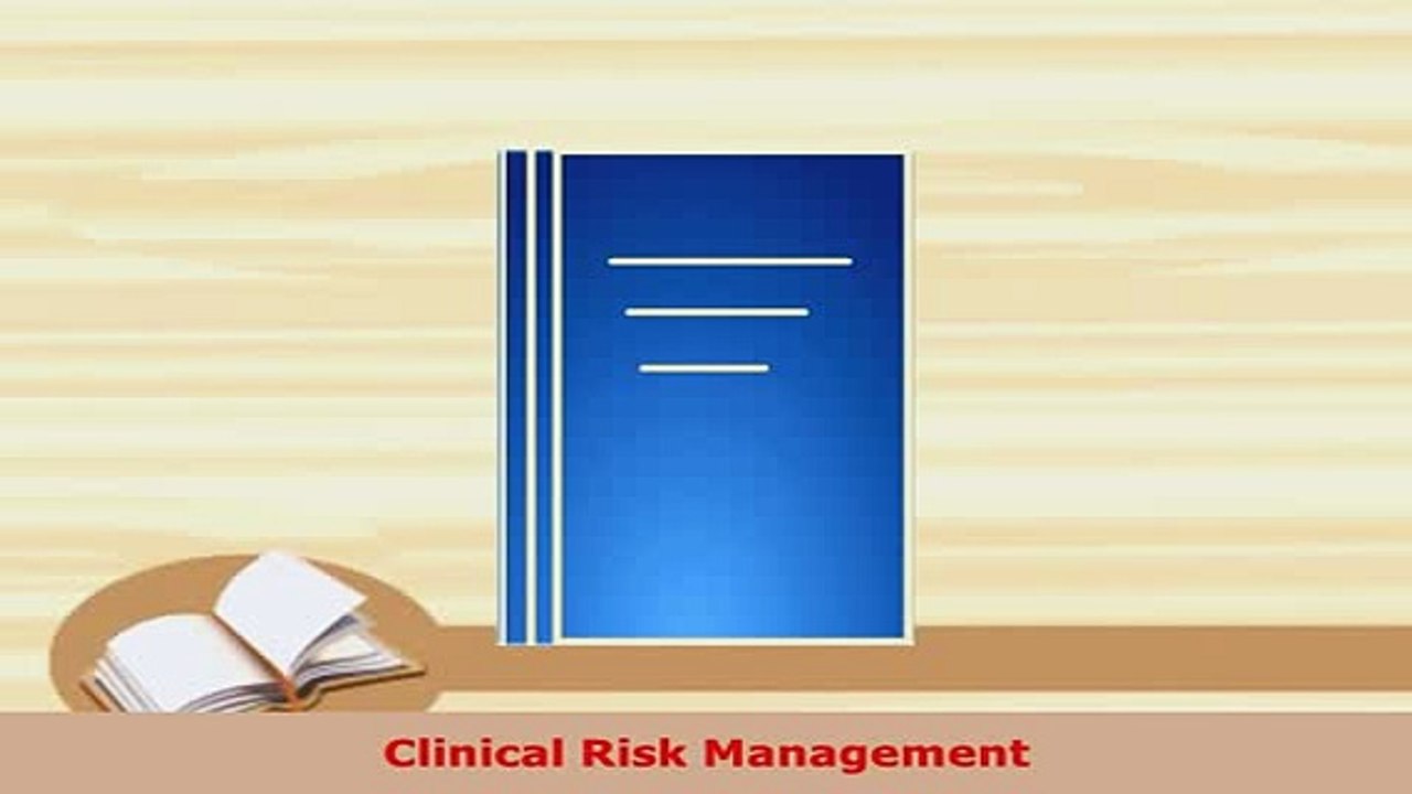 PDF  Clinical Risk Management  EBook