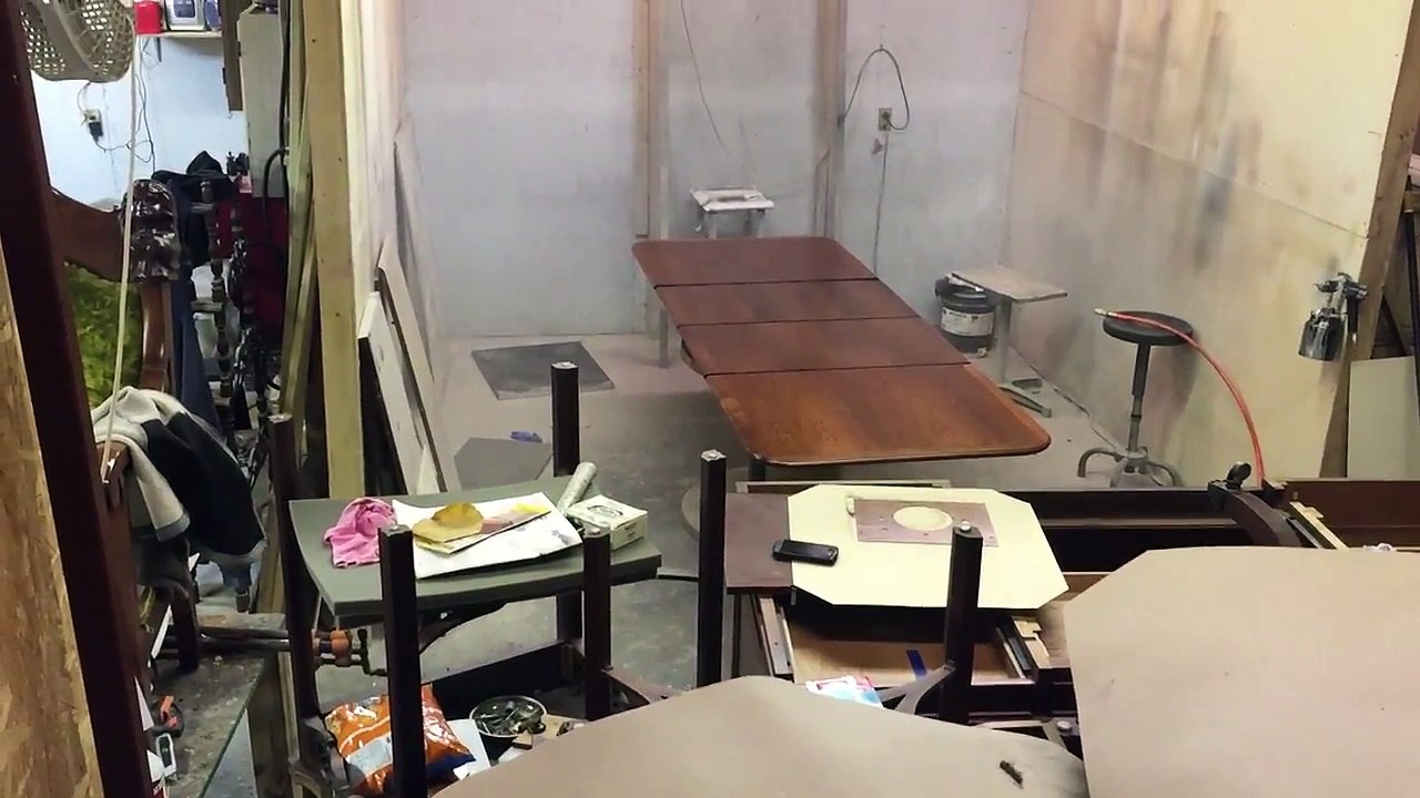 Refinishing a walnut  dining table