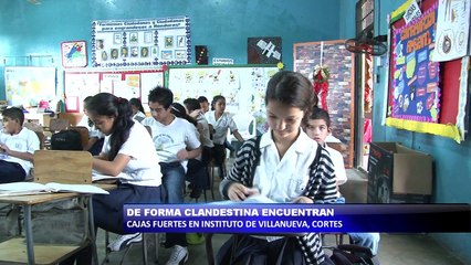 Encuentran cajas fuertes en Instituto de Villanueva, Cortes