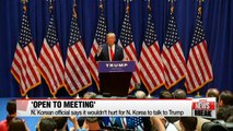 N. Korean official says it wouldn't hurt for N. Korea to talk to Trump