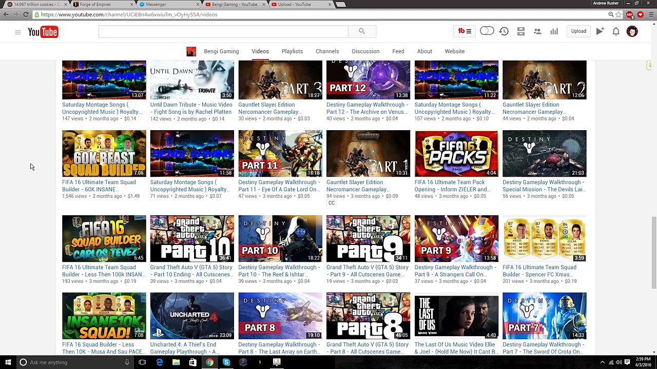 Bengi Gaming's Channel Review - Rusher Channel Reviews Episode 1