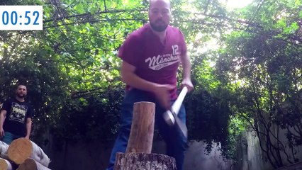 Baltayla Kaç Odun Kırabilirsin? - Güç Gösterisi