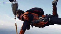 Skydivers Play Real Life Quidditch While Parachuting