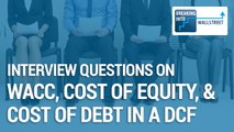 WACC, Cost of Equity, and Cost of Debt in a DCF