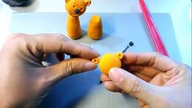 Couple Teddy Bear how to make by polymer clay width Kids Toys Tutorial