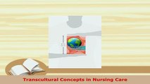 PDF  Transcultural Concepts in Nursing Care Ebook