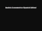 Download Analisis Econometrico (Spanish Edition) Ebook Free
