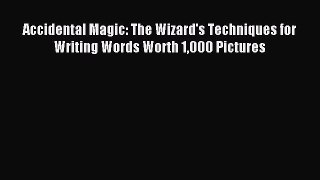 Read Accidental Magic: The Wizard's Techniques for Writing Words Worth 1000 Pictures Ebook