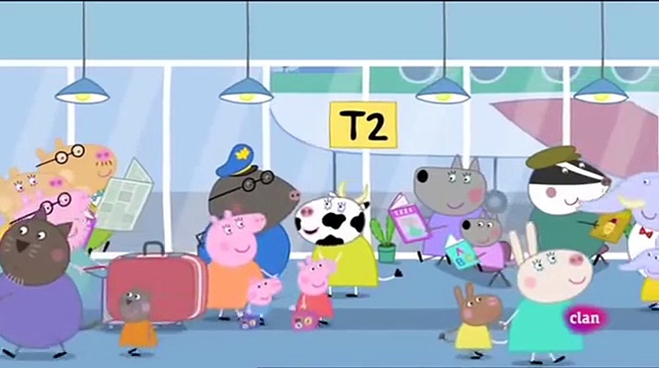 Peppa pig Castellano Temporada 4x36   De vacaciones en avión Peppa Pig Español
