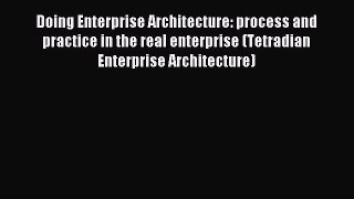 Read Doing Enterprise Architecture: process and practice in the real enterprise (Tetradian