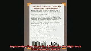 READ book  Engineering Your StartUp A Guide for the HighTech Entrepreneur 2nd Ed Full Free