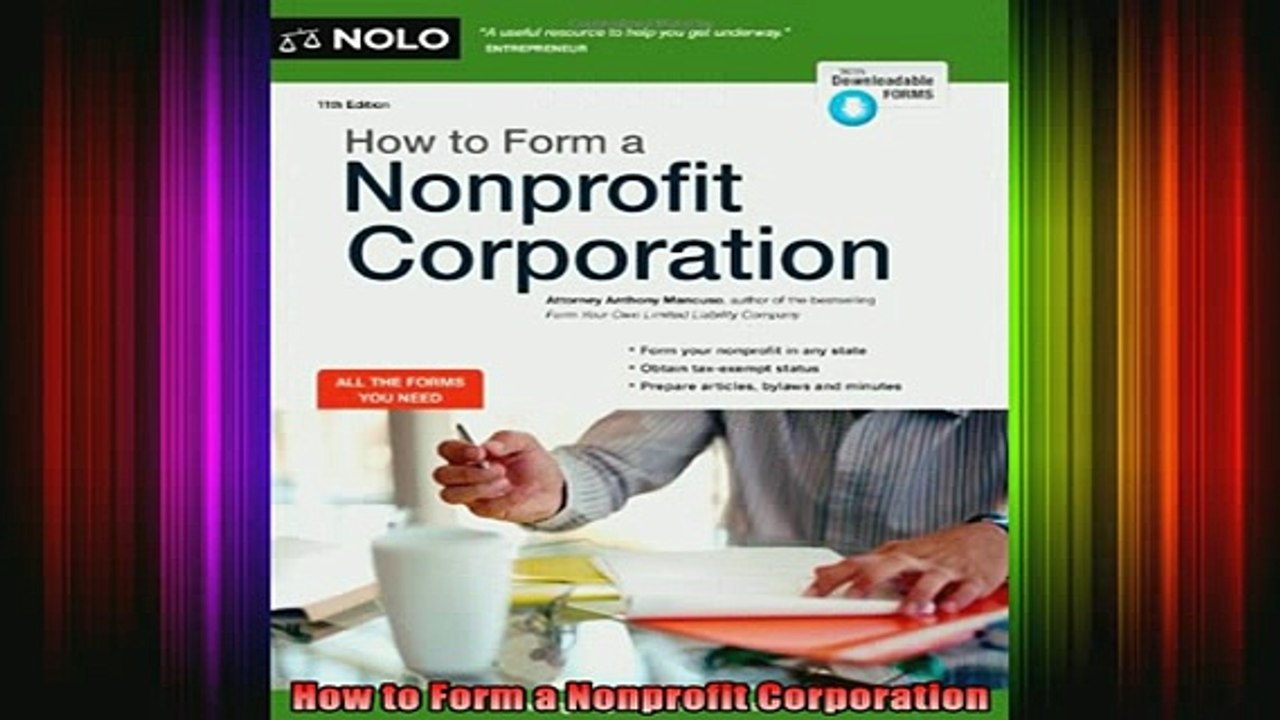 READ book  How to Form a Nonprofit Corporation Free Online