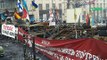Майдан 14-15 лютого,2014 року, барикади на вул. Грушевського,Київ