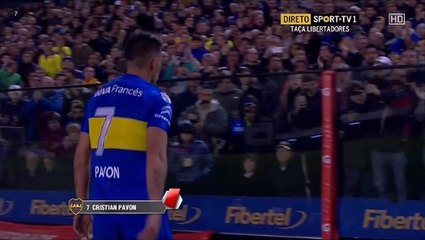 Cristian Pavón Scores A Goal And Gets A Second Yellow For Taking Off His Shirt vs Nacional!