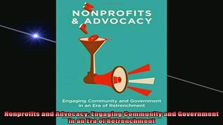 READ book  Nonprofits and Advocacy Engaging Community and Government in an Era of Retrenchment Free Online