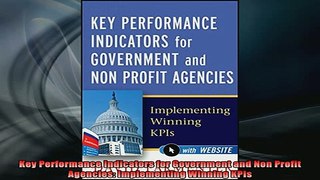 READ book  Key Performance Indicators for Government and Non Profit Agencies Implementing Winning Full EBook
