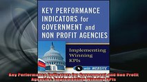 READ book  Key Performance Indicators for Government and Non Profit Agencies Implementing Winning Full EBook