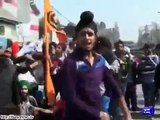 Brave Indian Sikhs chanting Kashmir Bane Ga Pakistan Punjab Bany Ga Khalistan slogans
