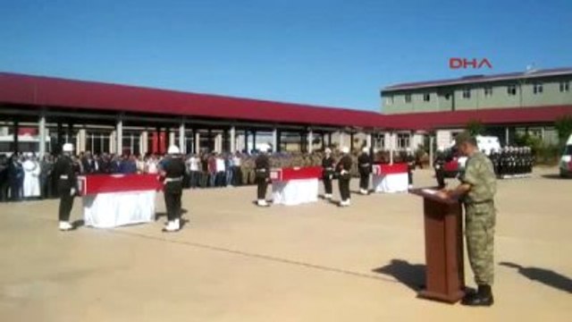 Mardin Nusaybin Şehitleri Törenle Uğurlandı-1