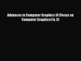 [PDF] Advances in Computer Graphics III (Focus on Computer Graphics) (v. 3) [Download] Online