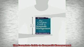 FREE EBOOK ONLINE  The Complete Guide to Nonprofit Management Free Online