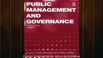 READ book  Public Management and Governance Full Free