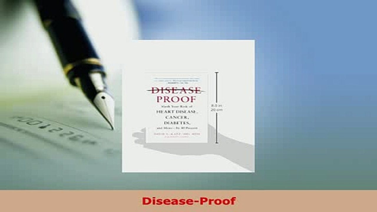 Read  DiseaseProof Ebook Free