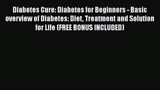 Download Diabetes Cure: Diabetes for Beginners - Basic overview of Diabetes: Diet Treatment