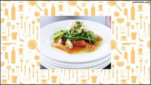 Recipe Smoked salmon and green bean salad with eggplant caviar