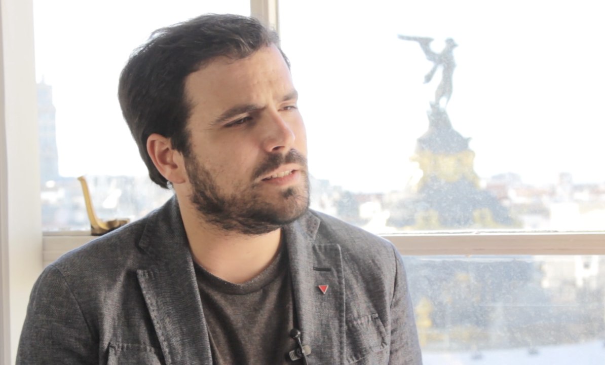 Alberto Garzón y la 'estelada'