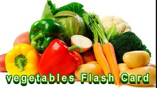 Learn Vegetables for kids Flash Cards