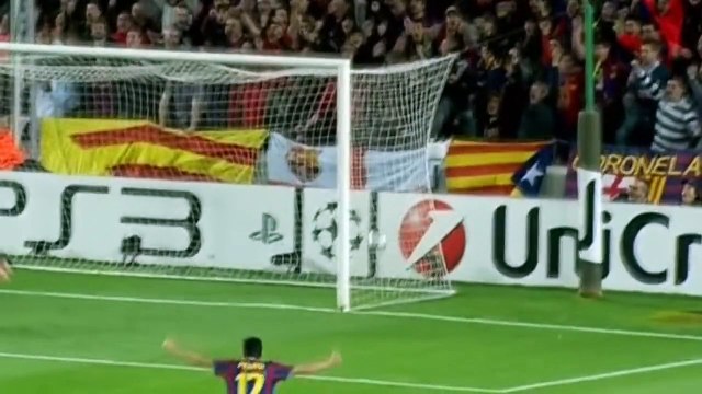 Barca 4-0 Arsenal 6-4-2010 (First Hattrick Messi in UEFA champions leaugue)