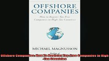 READ book  Offshore Companies How To Register TaxFree Companies in HighTax Countries Full Free