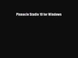 Download Pinnacle Studio 10 for Windows PDF Online