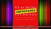EBOOK ONLINE  Teaching Unprepared Students Strategies for Promoting Success and Retention in Higher  FREE BOOOK ONLINE