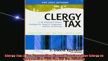 READ FREE Ebooks  Clergy Tax A Tax Preparation Manual Developed for Clergy in Cooperation With the IRS Tax Full EBook