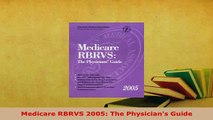 PDF  Medicare RBRVS 2005 The Physicians Guide Free Books