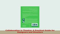 Download  Collaboration in Theatre A Practical Guide for Designers and Directors Download Full Ebook
