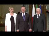 Roma - Mattarella e il Presidente della Polonia Duda (17.05.16)