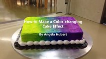 Questa donna realizza una normale torta colorata ma aspettate che la faccia girare... WOW!